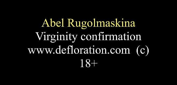  Eighteen years old babe Abel Rugolmaskina virgin casting